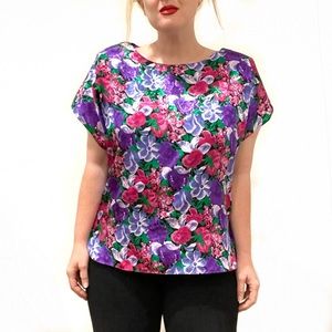 Vintage 80’s Floral Blouse